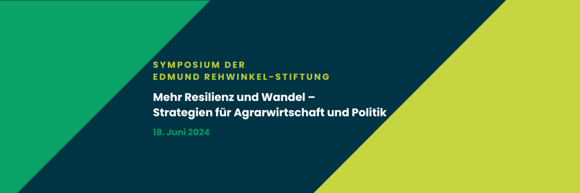 Die Rehwinkel-Stiftung der Rentenbank lädt am 18.06.2024 zum wissenschaftlichen Symposium ein.