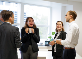 Netzwerken während des Accelerators 2019.