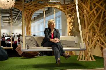 Die Bundesministerin Julia Klöckner ist zu Besuch beim Accelerator 2019.