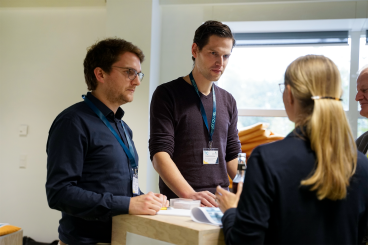 "Spraypatternator" beim Speed-Dating mit Verbandsvertretern.