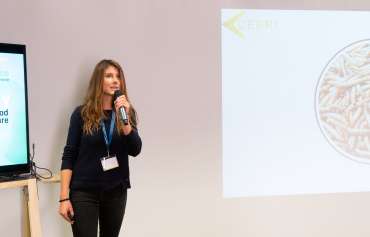 "Cepri" pitcht am Demo Day.