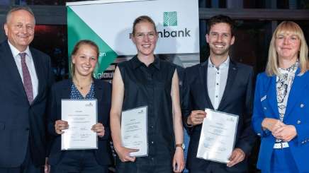 Die Stipendiaten 2023: Lianne Lavrijsen, Johanna Entrup und Jakob Vögerl