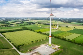 Der Bürgerwindpark in der Gemeinde Lorup. (Nachhaltigkeits-Projekt: Energiepark Hümmling)