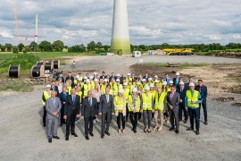 The community wind farm at Lorup.  (Sustainable project: Hümmling energy farm)