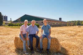 Hendrik Klein-Heßling is due to inherit his parents’ business (also pictured). (Sustainable project: Klein-Hessling farm)