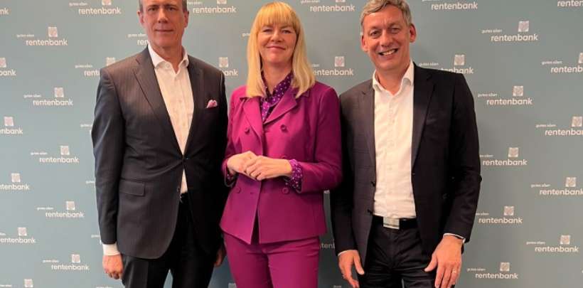 Der Vorstand der Landwirtschaftlichen Rentenbank bei der Bilanzpressekonferenz 2023