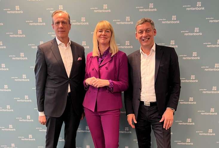 Der Vorstand der Landwirtschaftlichen Rentenbank bei der Bilanzpressekonferenz 2023